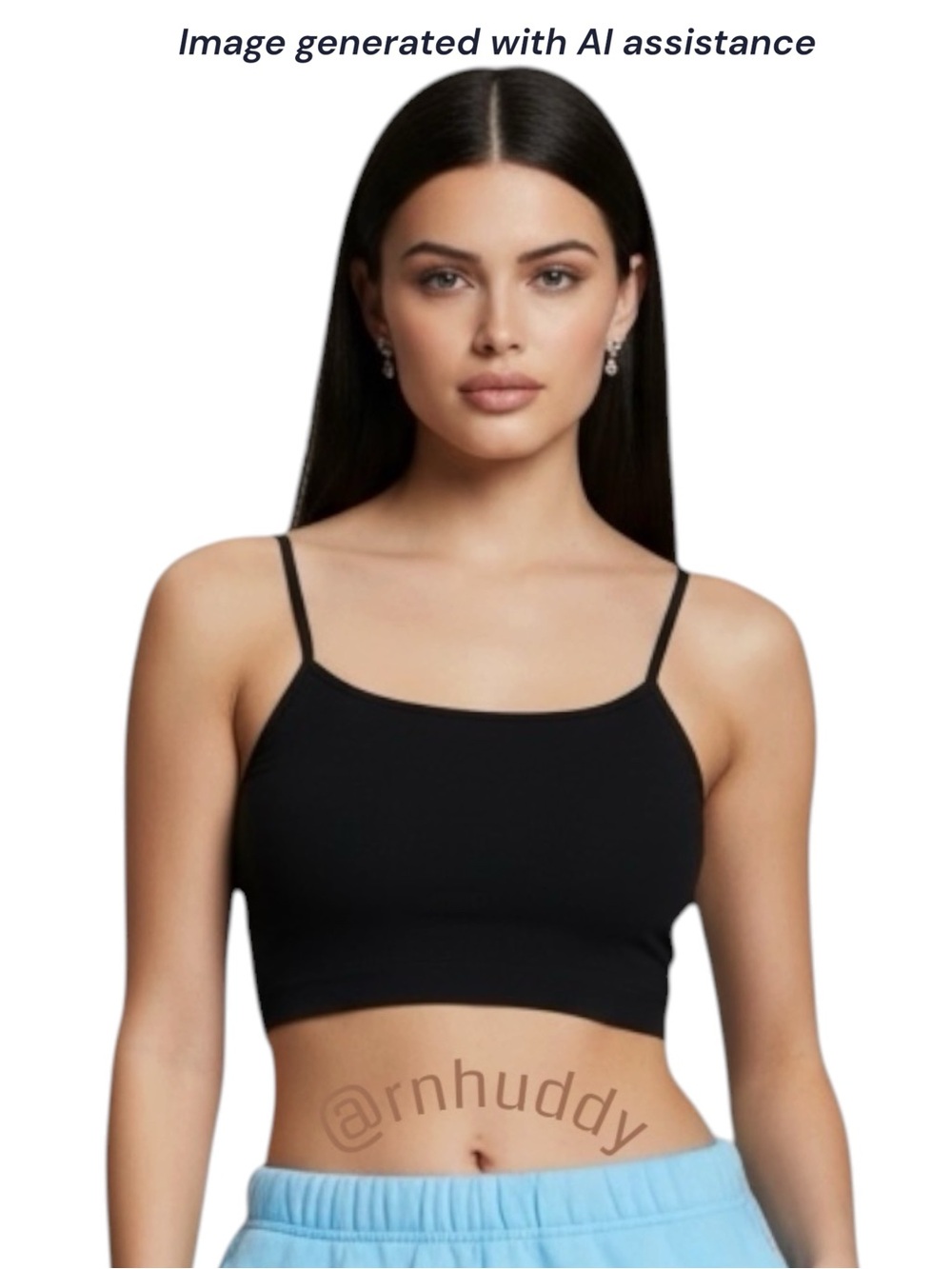 Nikibiki OS black cami bralette